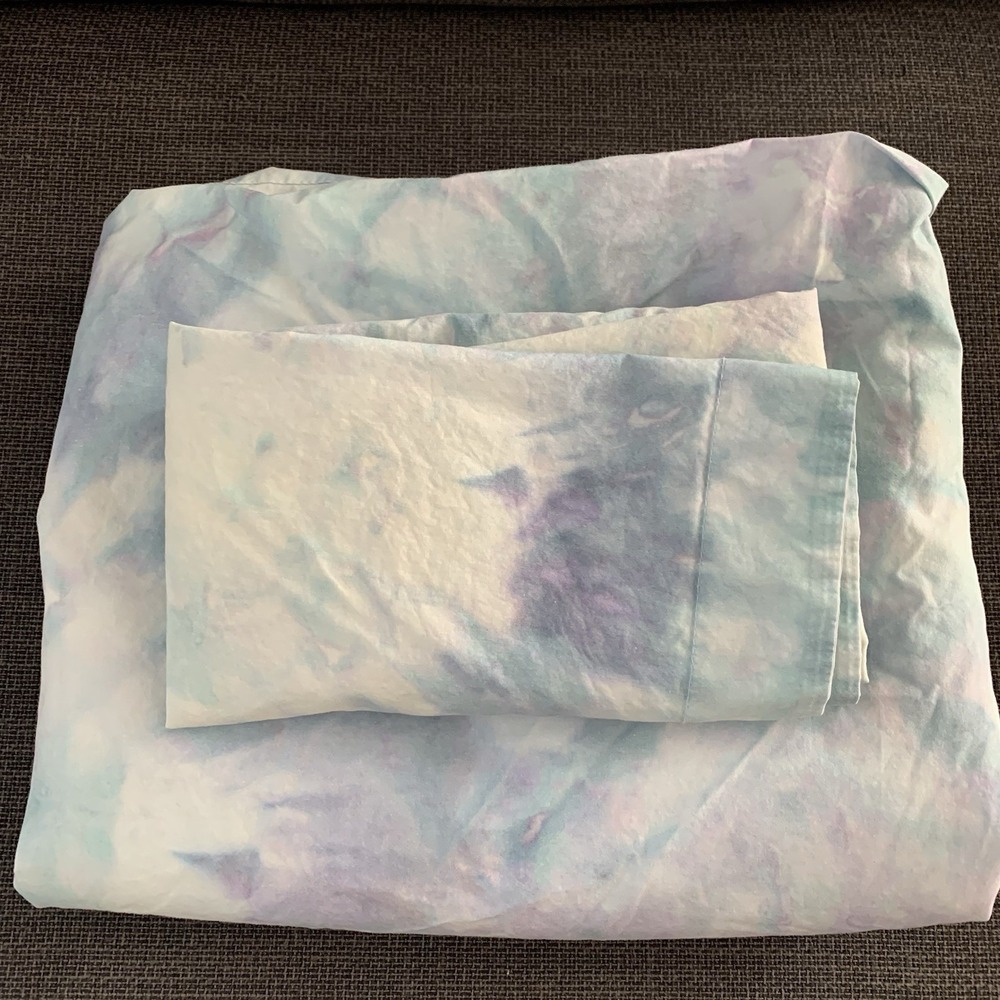 Pottery Barn Teen Tie Dye Dreams Duvet Cover + Sham F/Q